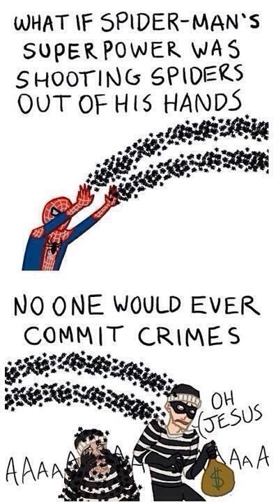 The thought of spider mans doing this makes me cringe