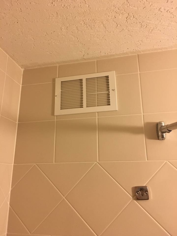 The vent in my hotel shower doesnt seem to be working
