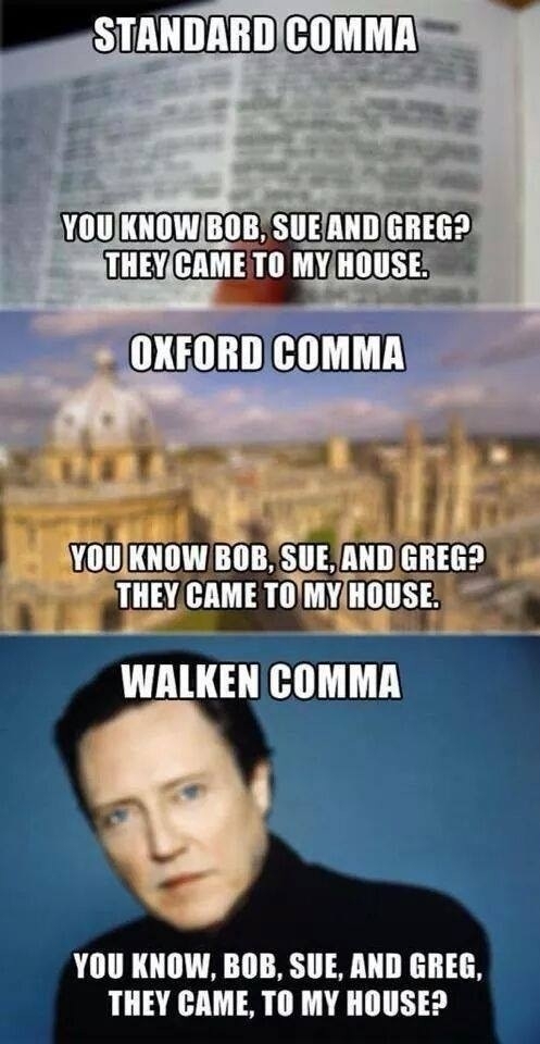 The Walken Comma