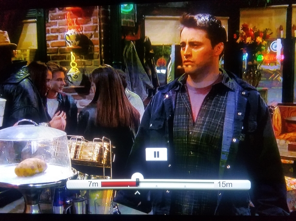 Theres a potato in the pastry dish on this episode of Friends