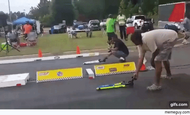 These remote control dragsters haul ass