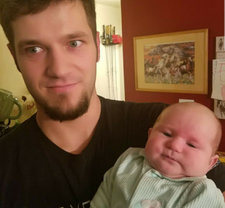 This baby that looks like a middle-aged Irish man