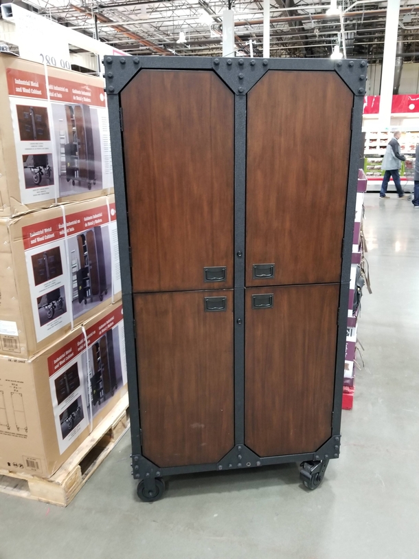 This cabinet looks like it came right out of a video game