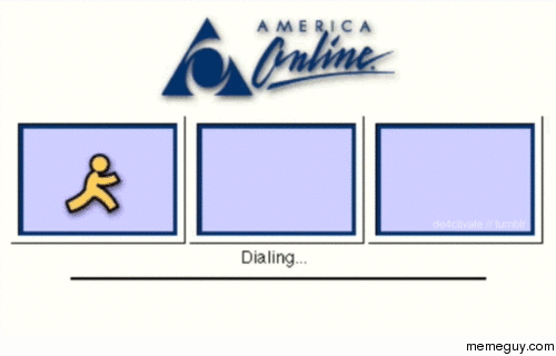 This children is how we used to connect to the internet