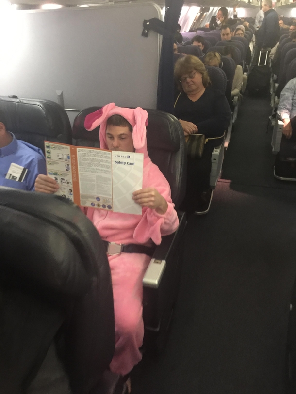 This dude in First Class