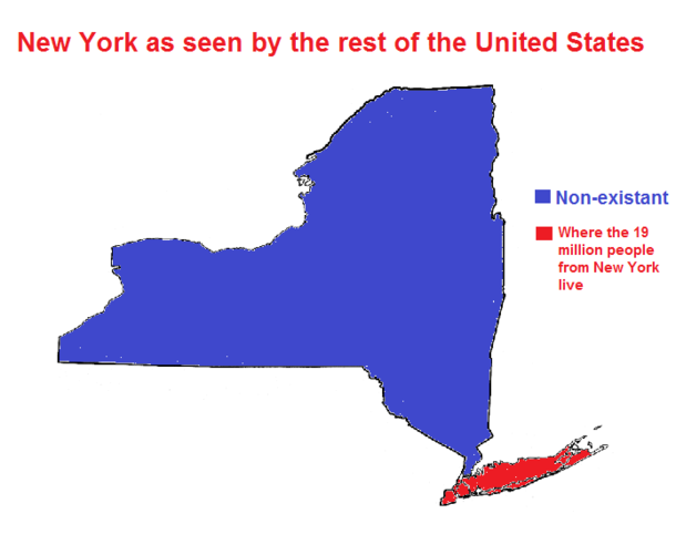 This is how I feel when explaining where I live in New York to someone from another state