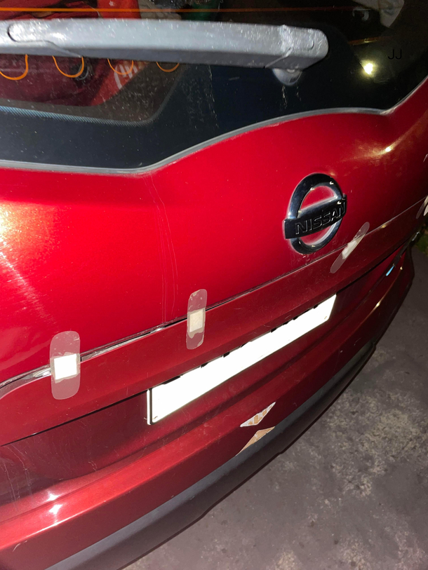 This is how my mum fixed her damaged car