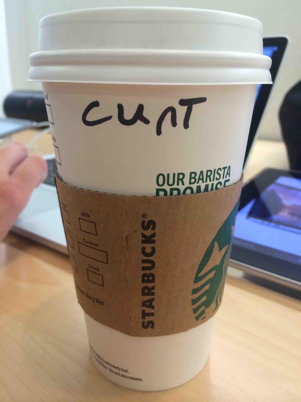 This is how the Starbucks person spelled my name Kurt