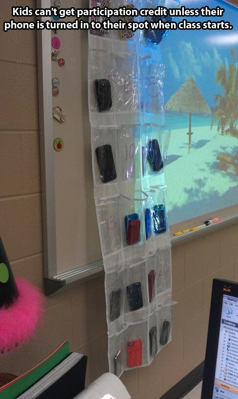 This is how you deal with cell phones in class