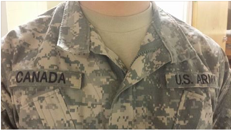 This is my friends army uniform