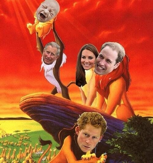 This picture pretty much sums up this whole Royal Baby hysteria