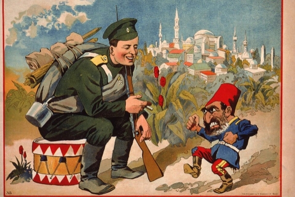 This Russian poster from  featuring Turkey