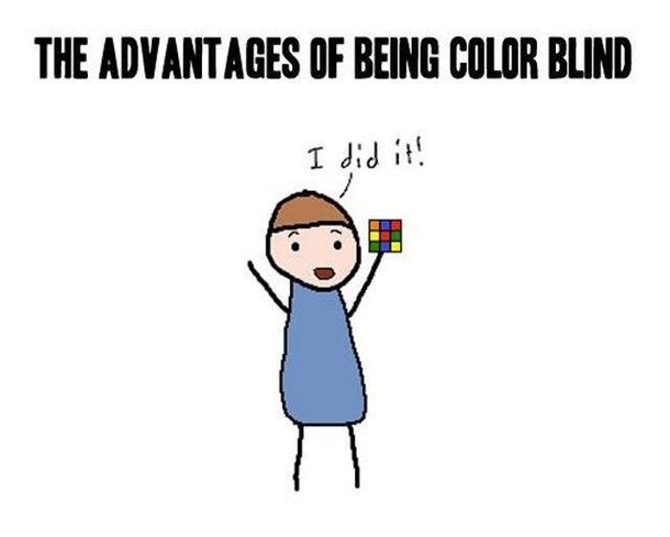 This was posted on my dads timeline He is colorblind