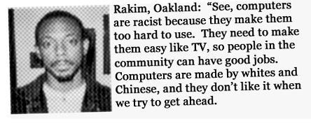 TIL computers are racist