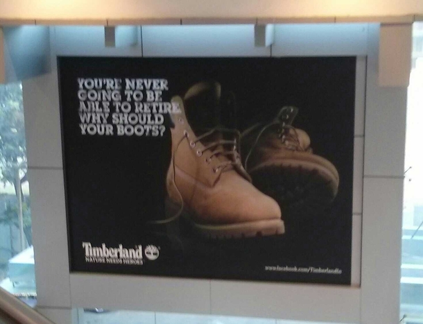 Timberland thinks poorly of your retirement plan