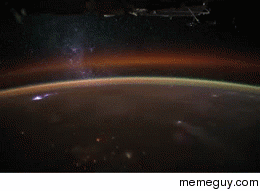 Time-lapse of a lightning storm seen from space