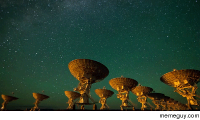 Time lapse of the VLA listening to the heavens