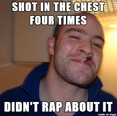 To the guy who got shot while being robbed