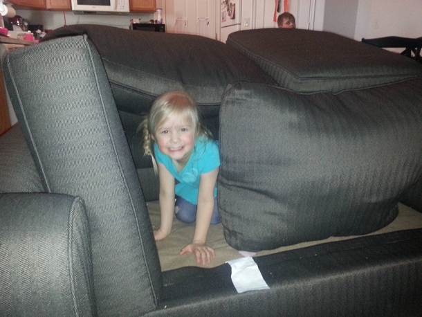 To the OP of the Sofa Fort which made the front page Thanks for proving my wife wrong spending too much time on Reddit has actually made me a BETTER dad And I agree Im no architect