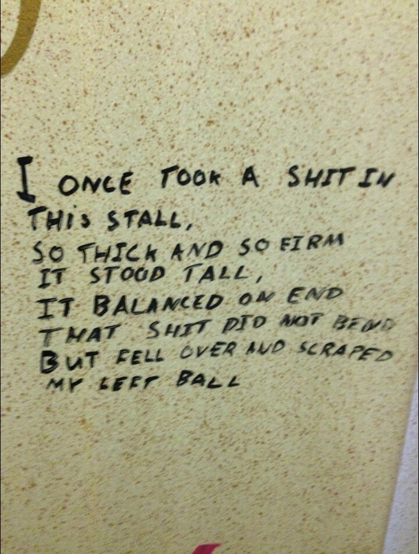 Toilet Poetry At Its Best