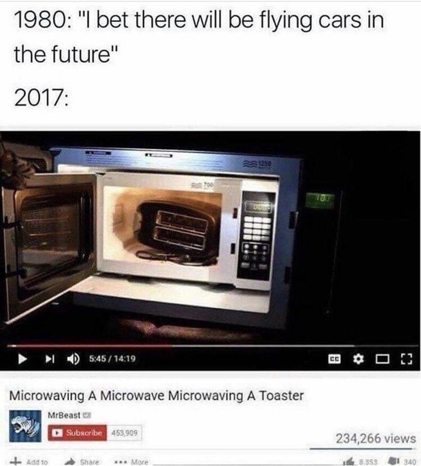 Too bad they didnt stick the microwave in the oven