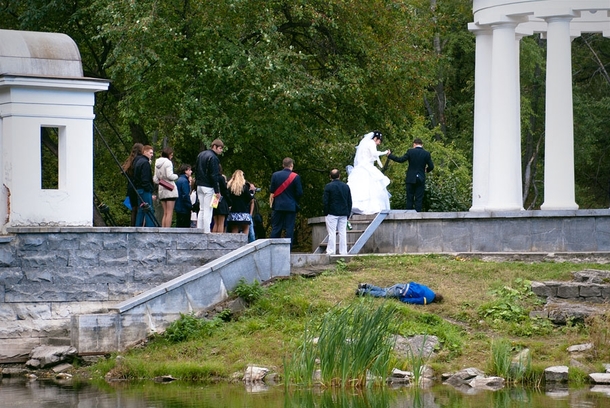 Typical Russian wedding