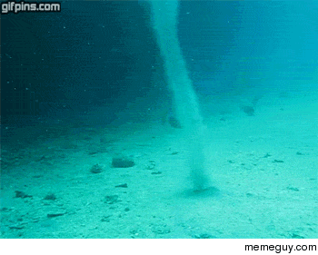 Underwater tornado