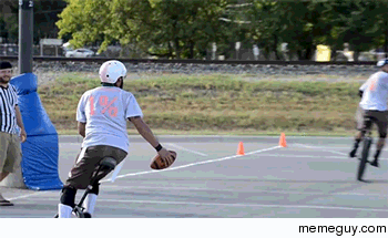 Unicycle football is pretty bad ass