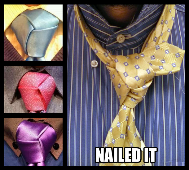 Use the Trinity Knot Reddit said Youll look so dapper