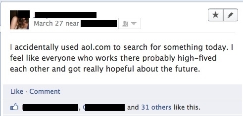 Using AOL as your search engine