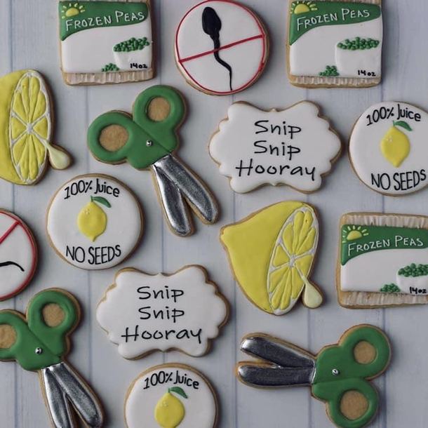 Vasectomy celebration cookies
