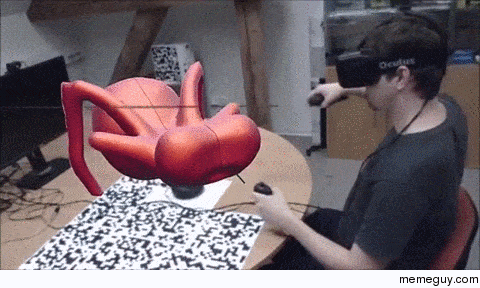 Virtual sculpting with the Oculus Rift
