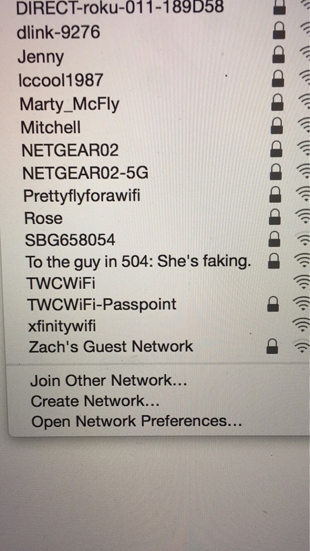 Wanted to connect to WiFi apparently someone needs to step their game up