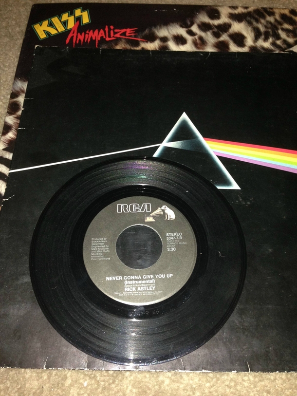 Was looking through a box of my Moms old records found this inside Dark Side of the Moon