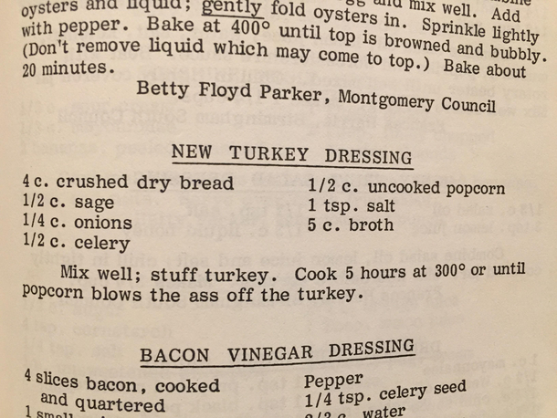 Was reading a cookbook from the s and stumbled across this gem