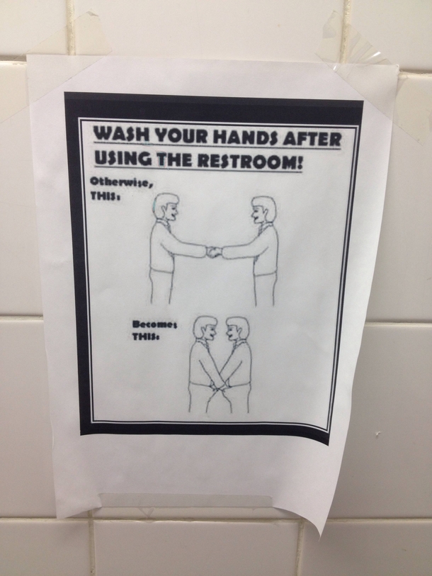 Wash your hands or