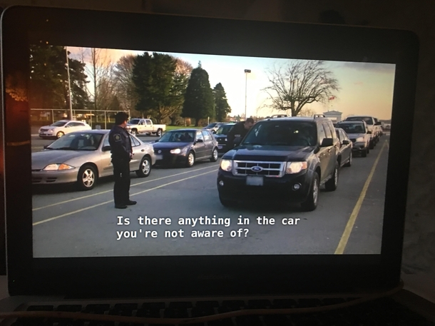 Watching a Canada border patrol show This is a question they asked