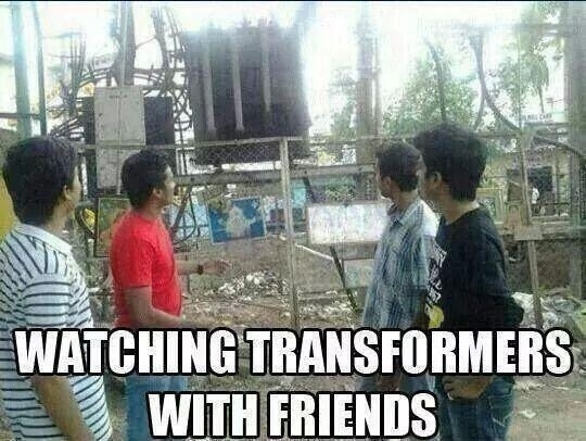 Watching transformers with friends