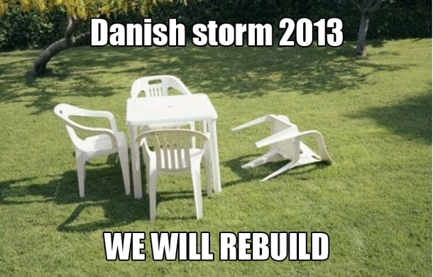 We have a storm in Denmark right now and the media is going crazy This is all I could think of