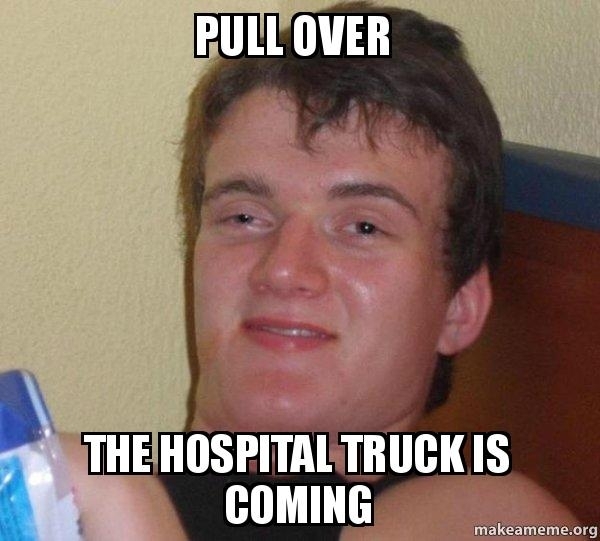 We were sitting in traffic behind an accident when my SO said this