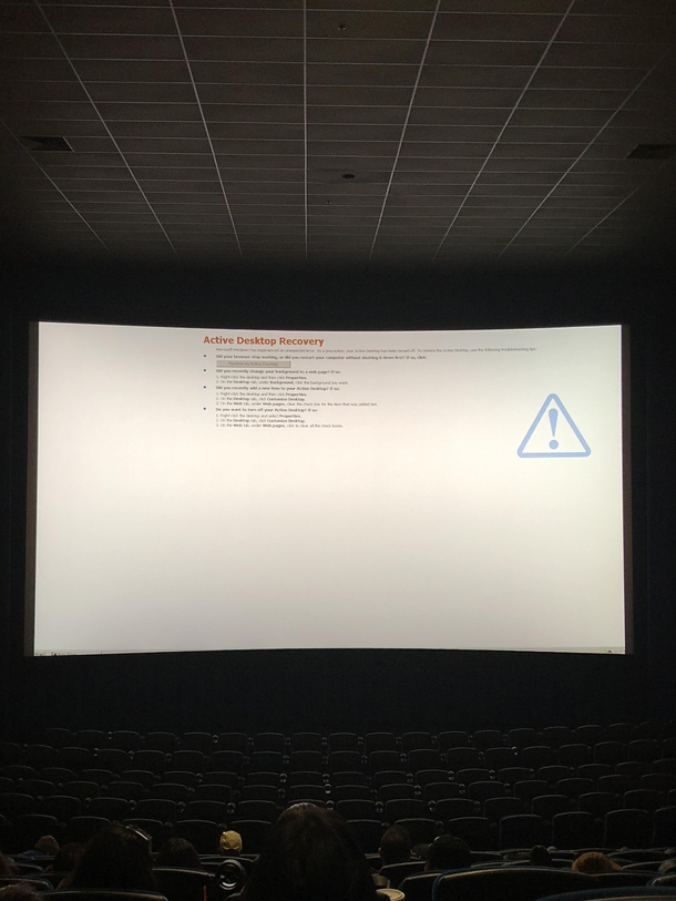 Went to watch the new Jumanji Movie guess the game crashed