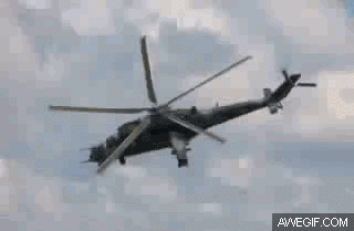 When a cameras shutter speed matches the rotation of a helicopters blades