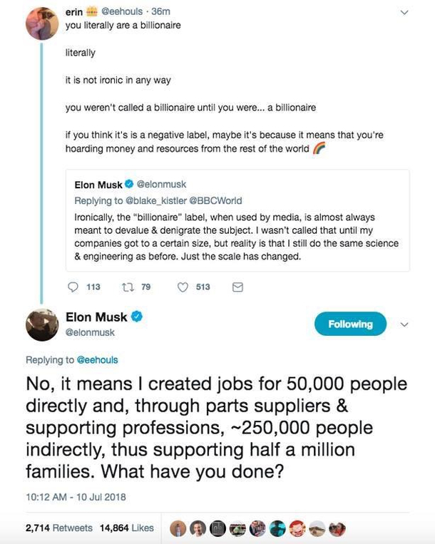 When you get owned by Elon Musk