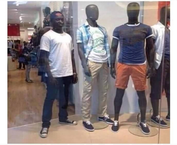 when you playing hide and seek in the Mall