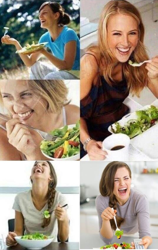 When your salad tells you a joke
