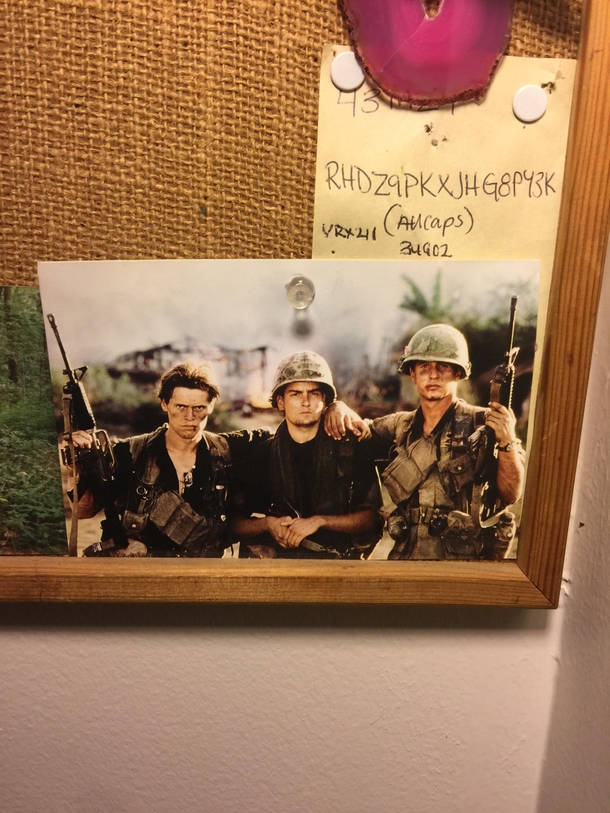 Whenever people ask about this postcard in my friends room he tells them its his uncle and two friends in Vietnam Its surprising how many of them actually believe him