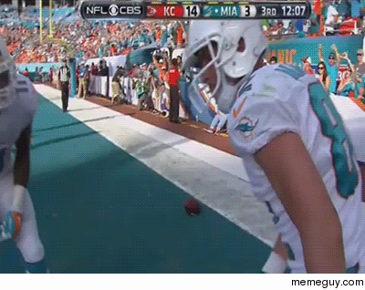 Whitest touchdown celebration in the history of football
