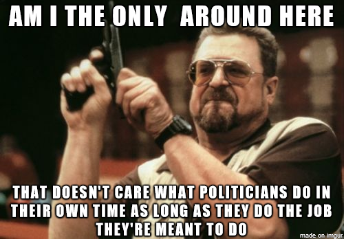 With all the talk about politicians personal lives