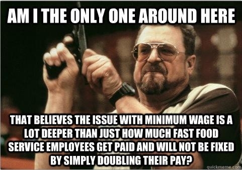 With everyone talking about doubling fast-food employees salaries