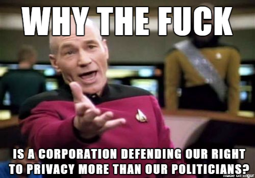 With the recent news surrounding Apple and the FBI